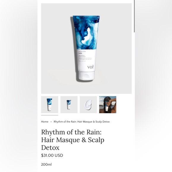 Rhythm of the Rain: Hair Masque & Scalp Detox / NEW! - Picture 4 of 13